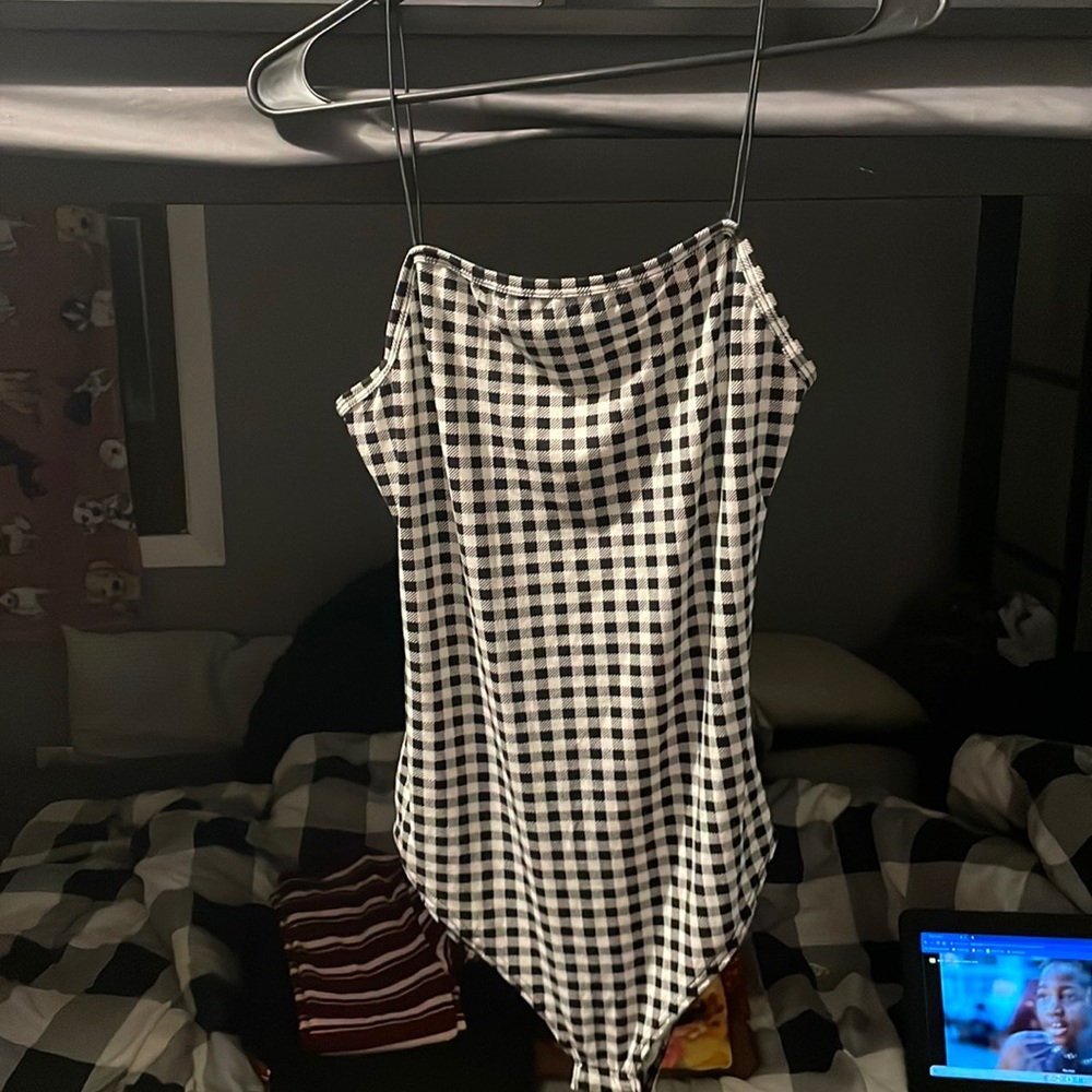 Checkered Bodysuit